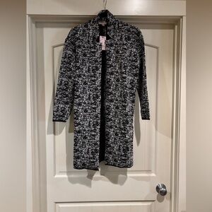 NWT Nordstrom Rack Chic Philosophy Black and White Women's Cardigan